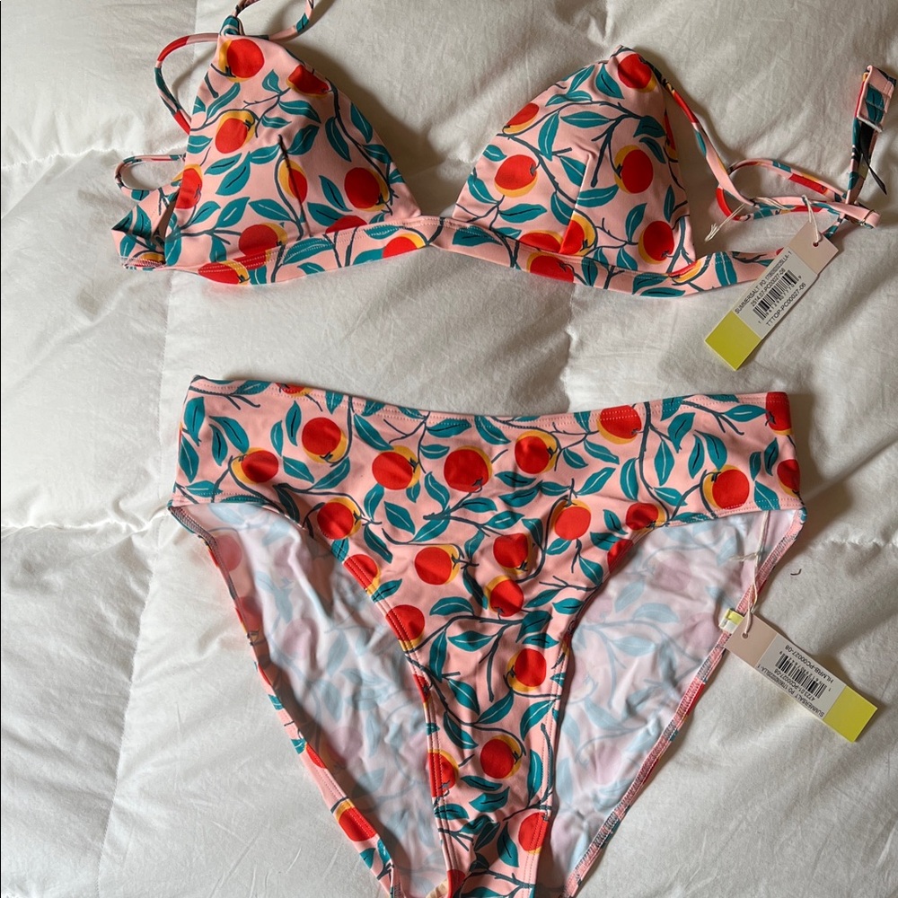 Vibrant Floral Bikini Top